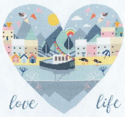 Love Life-XHY2-Kreuzstichbild-Bothy Threads